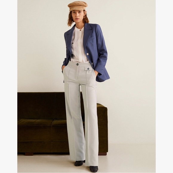 mango basics pantalon